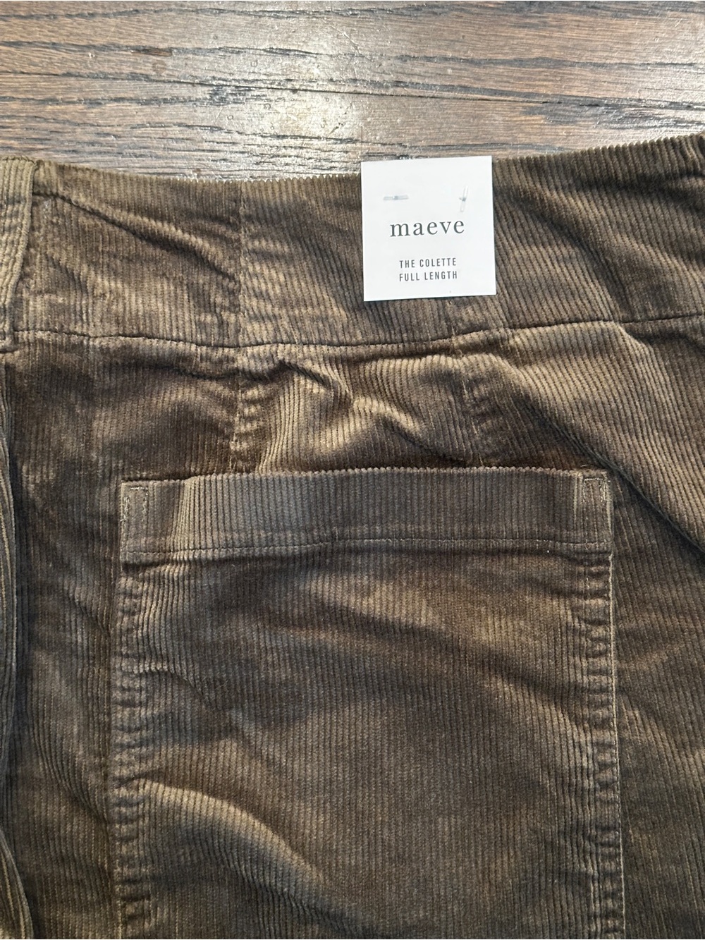 NWT Anthropologie Maeve The Collette Cropped Wide Leg Corduroy Pants Size 22W - Picture 7 of 7